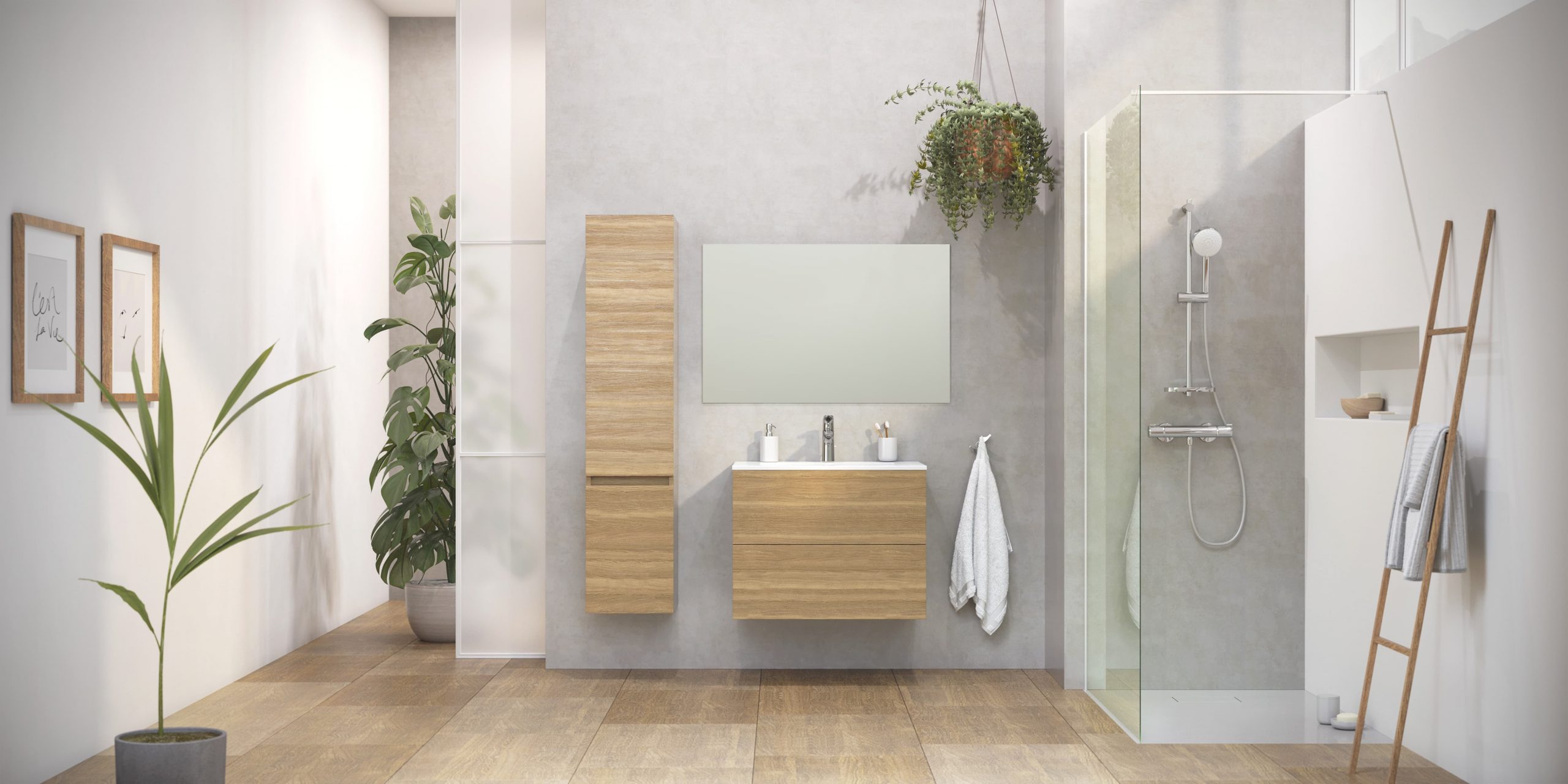 Salle de bain nature