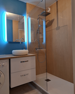 Réaménagement d'une salle de bain complète à Lille.