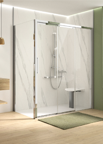 Douche PMR Porte coulissante DOMetVIE