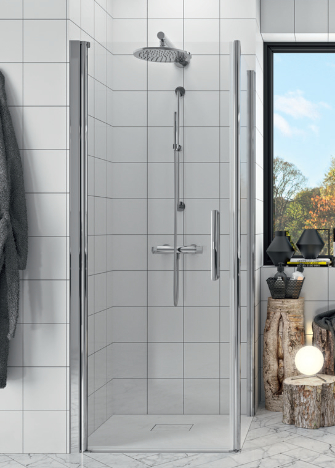 Douche PMR En angle DOMetVIE