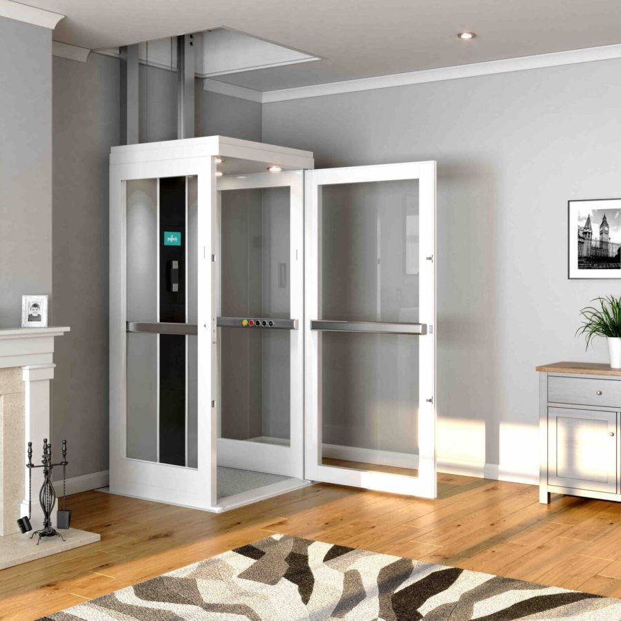 ascenseur ouvert salon